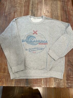 Gildan VTG Gray Crewneck Big Kahuna Burger Sweatshirt